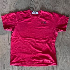 Comme des Garçon PLAY, Men’s T-Shirt. Size XL  (Fits Small)
